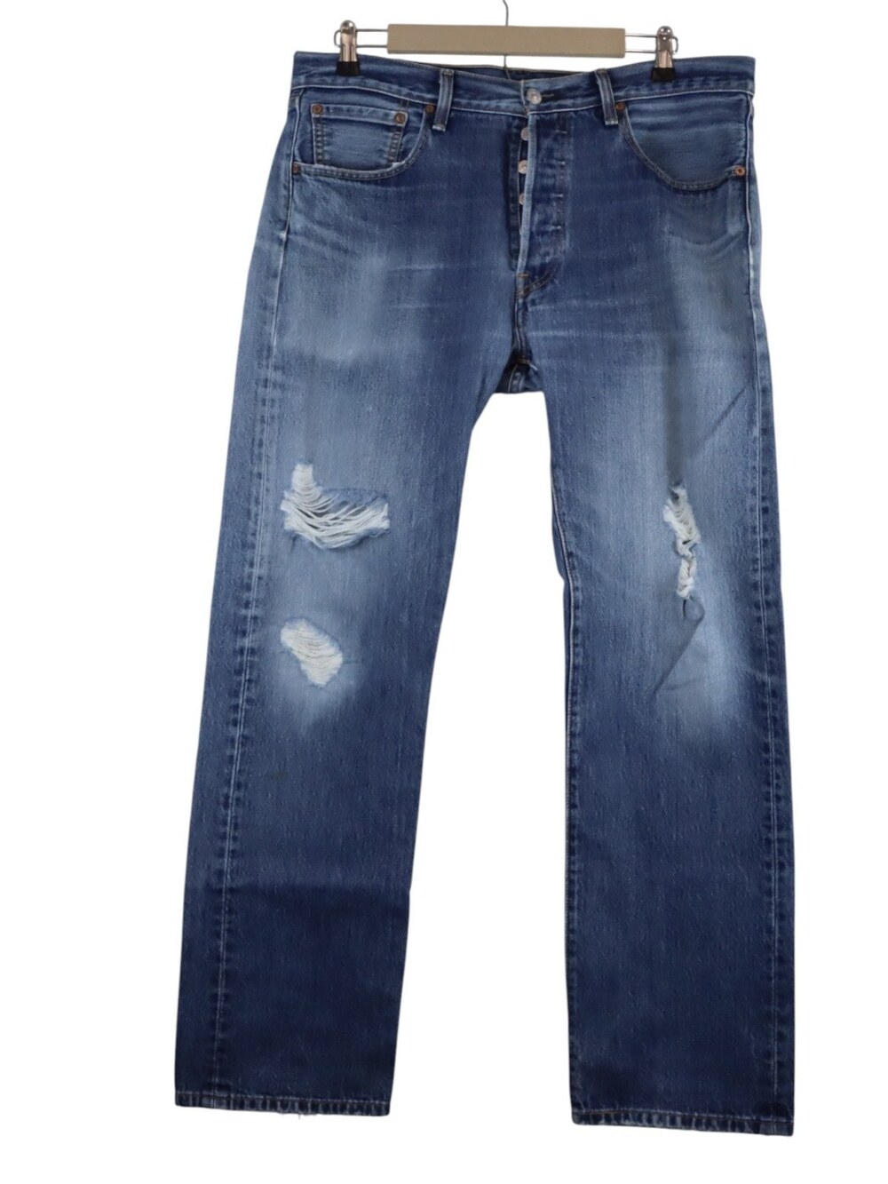 Vintage Levi's 501 Jeans Straight Leg Regular Fit Distressed Y2K Men's 34 x 32